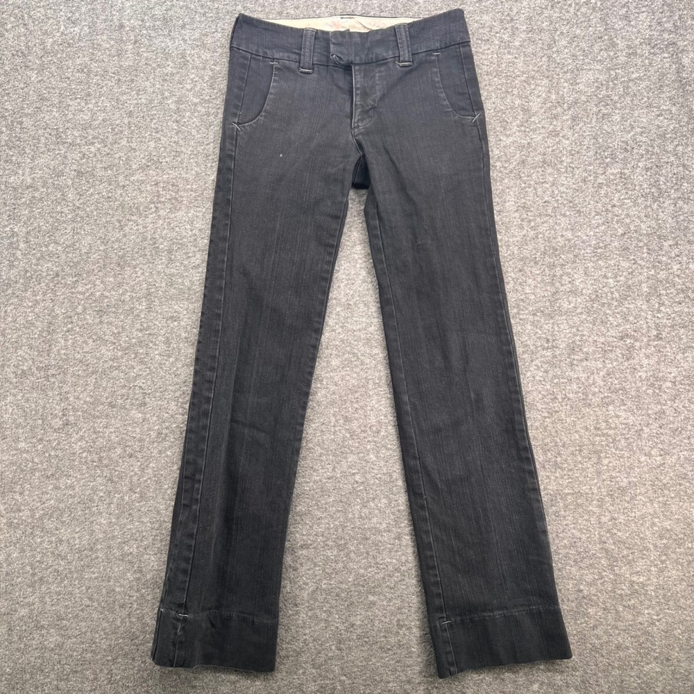 Gap Women Size 1 Low Rise Stretch Jeans Black Trousers  Slim Straight Leg Y2K‎